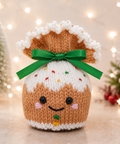 Gingerbread Man Chocolate Orange Cover Knitting Pattern PDF Christams Gift Bag DK