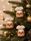 Gingerbread Man Ferrero Rocher Cover Knitting Pattern PDF Christmas Tree Decoration