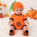 Pumpkin Dolls Outfit Knitting Pattern PDF 12 - 17 Inch Halloween Costume DK