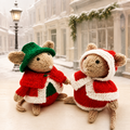 Dickensian Christmas Mice Chocolate Orange Cover Knitting Pattern PDF Decoration DK