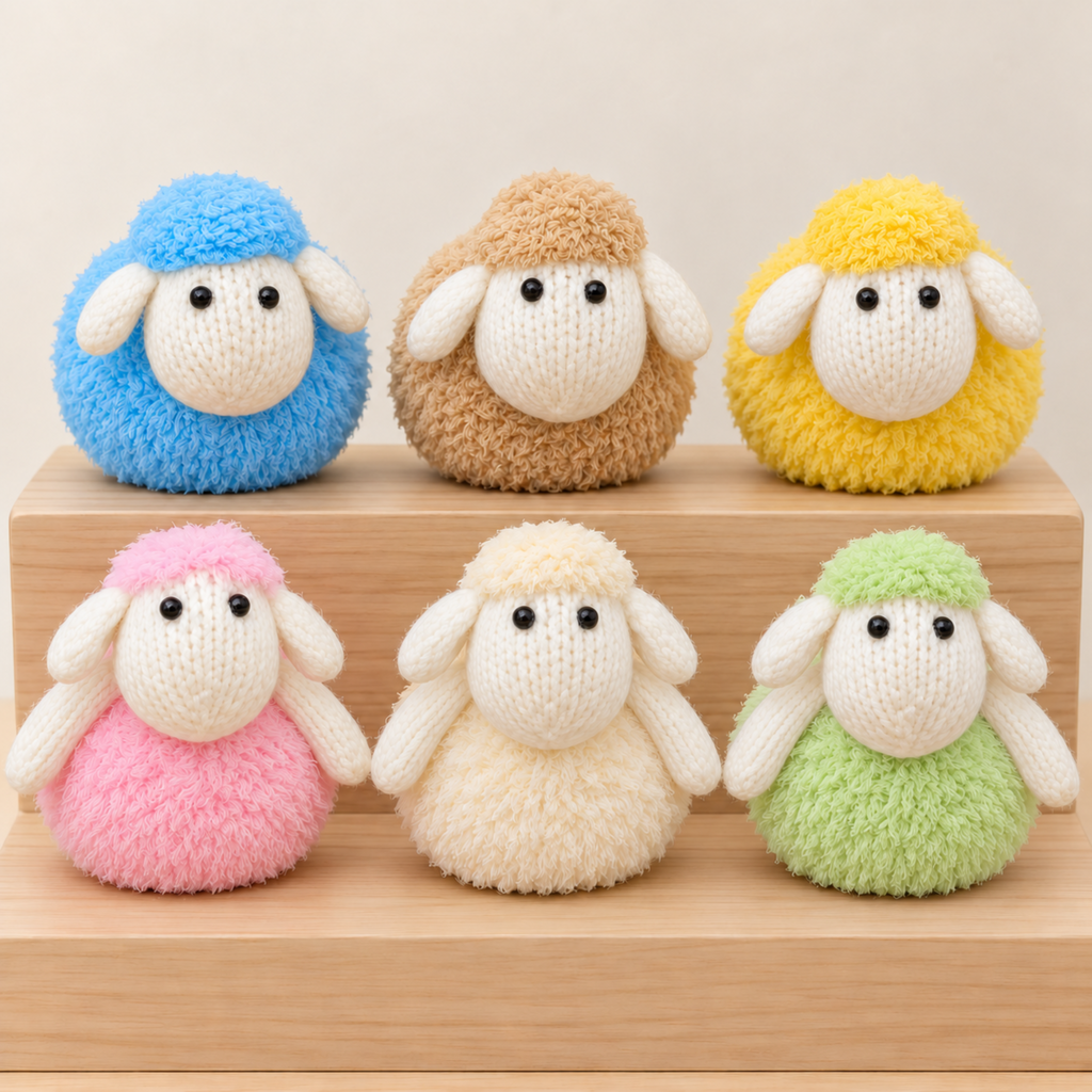 Sheep Chocolate Orange Cover Knitting Pattern PDF Fluffy Easter Lamb Food Cosy Gift DK