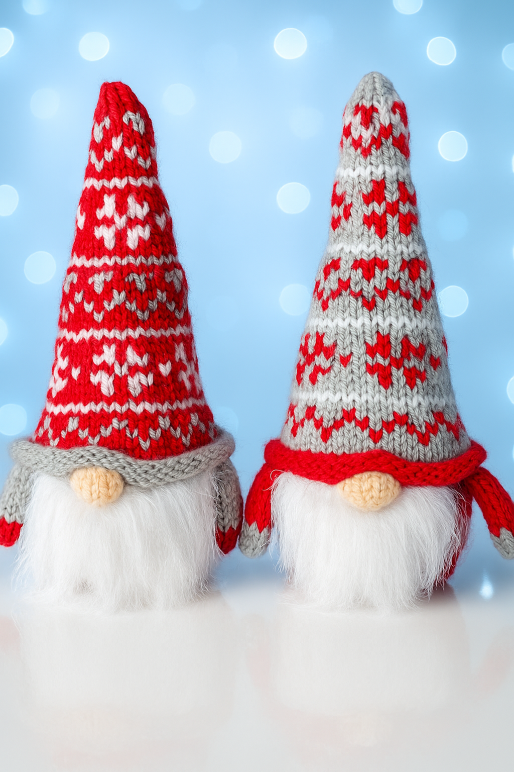 Scandinavian Gonk Chocolate Orange Cover Knitting Pattern PDF Christmas Fair Isle Gnome