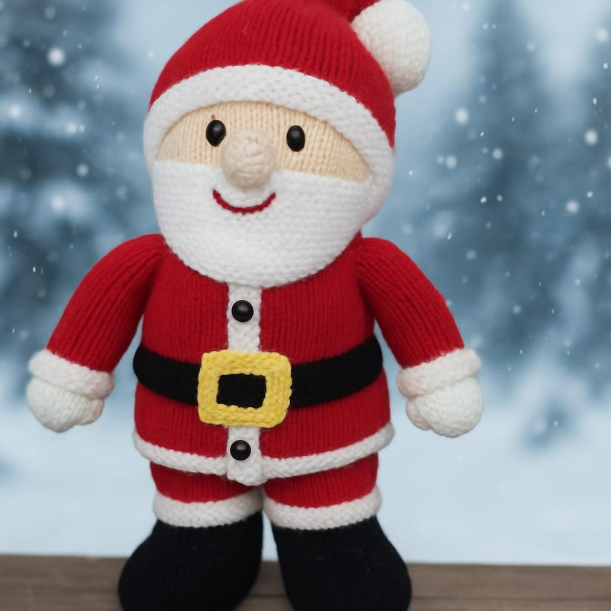 Santa Toy Knitting Pattern PDF Father Christmas Decoration DK 40cm