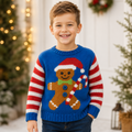 Gingerbread Man Sweater Knitting Pattern PDF Christmas Jumeper 3mths - 7 Years