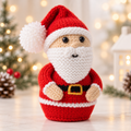 Santa Chocolate Orange Cover & Stuffed Ornament Knitting Pattern PDF