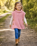 Easy Knit Childs Garter Stitch Tabard Knitting Pattern PDF Beginners Super Chunky Age 1 - 15 years Toddler Girls