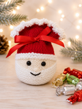 Santa Gift Bag / Chocolate Orange Cover Knitting Pattern PDF Christmas DK