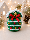 Christmas Tree Chocolate Orange Cover Knitting Pattern PDF Festive Gift Bag DK