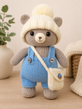 Blueboo Teddy Bear Toy Knitting Pattern PDF DK 28cm BB208