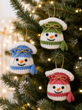 Snowman Ferrero Rocher Cover Knitting Pattern PDF Christmas Tree Decoration DK