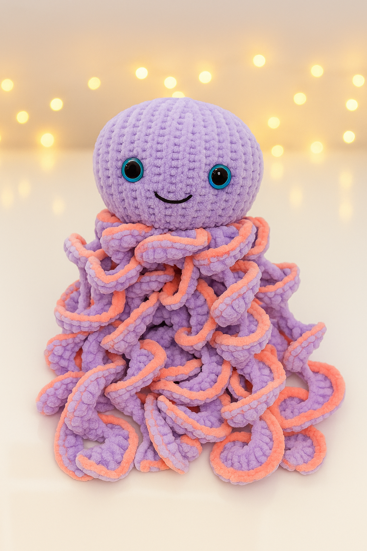 Curly Tentacle Octopus Toy Knitting Pattern PDF Flutterby Chunky