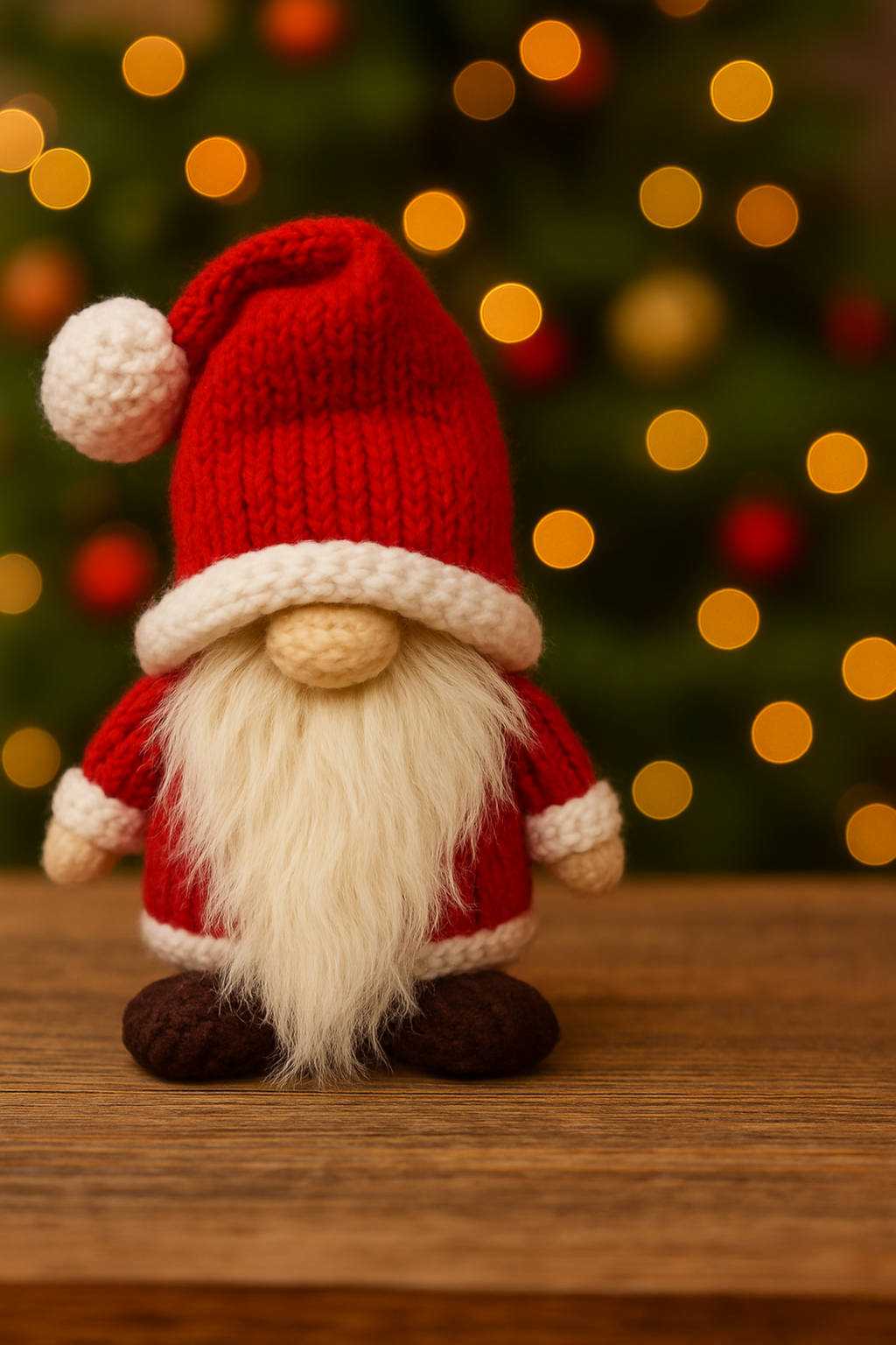 Santa Gonk Chocolate Orange Cover Knitting Pattern PDF Stuffed Christmas Gnome DK