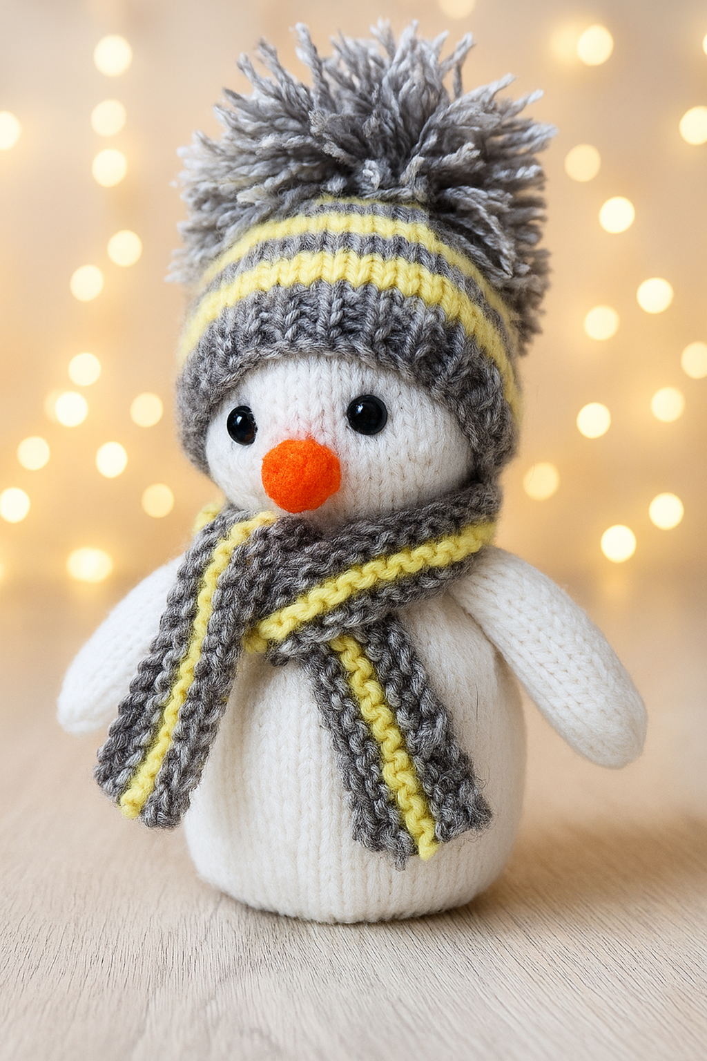 Snowman Toy & Chocolate Orange Cover Knitting Pattern PDF Christmas Gift Decoration DK