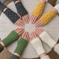 Ladies Fingerless Gloves Knitting Pattern PDF Cable Lace Plain Wrist Warmers Easy Flat Knit